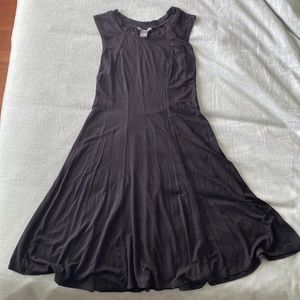 Chelsea & Theodore black mini sleeveless dress, XS